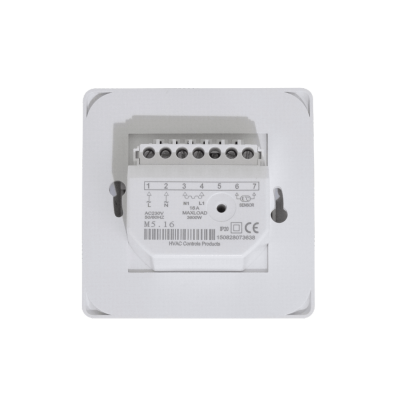 TERMOSTATO-PISO Mecánico Sonda-Piso 5-40ºC 230VAC 16A 3500W Regulador Térmico IP20 86x86mm