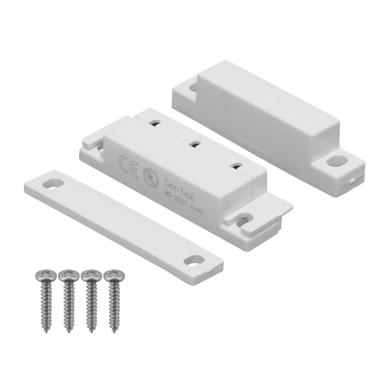 DS-BLANCO1 BESTKEY BLANCO GRANDE Sensor Magnético 2C incluye-4-Tornillos NO-INCLUYE-CABLE
