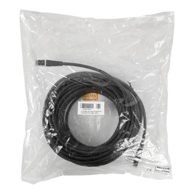CP6SN-200L LINKMADE S/FTP CAT6 20mt NEGRO LSZH CABLE PATCH INYECTADO MULTIFILAR