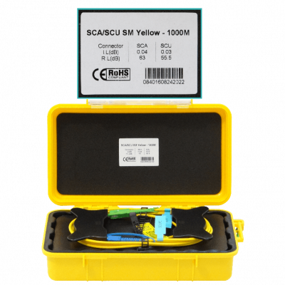BOB-1AC Bobina de Lanzamiento Monomodo SM SX 1km 9/125 SC/APC-SC/UPC G652 1000m