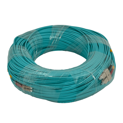 JF3LC100 100mt LC-SC OM3 Multimodo MM Duplex Latiguillo Fibra 50/125um 3.0mm LSZH