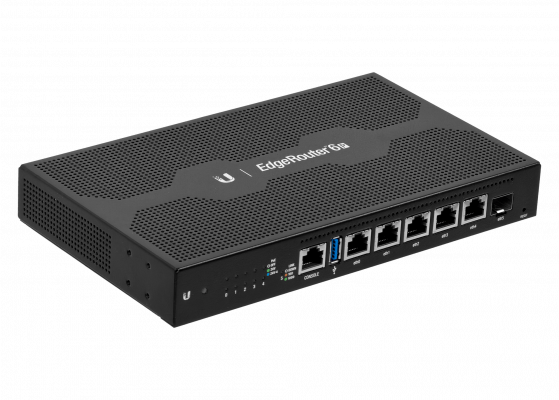 ER-6P Enrutador UBIQUITI 5-Puertos 1000PoE24V 1-SFP USB Consola-RJ45 Alimentación 24V Núcleo-4x1GHz
