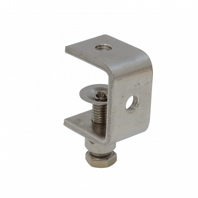 CLAMP-M8 Grapa en C de acero inoxidable con varilla roscada M8 y tuerca hexagonal