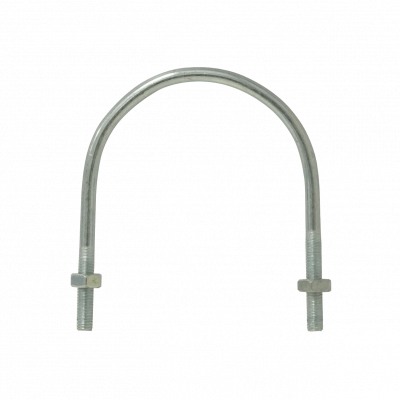 UDN-08 Sujetador 70-90mm Diámetro de Poste Tubular con 2 tuercas 14mm requiere pletina
