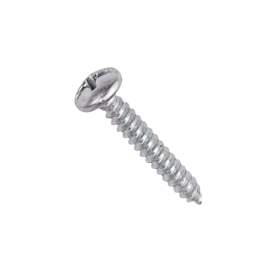 YUR8-08 100 unidades de tornillo para chapa metálica rosca 8, largo 1 pulgada, acabado zinc, código 61743001