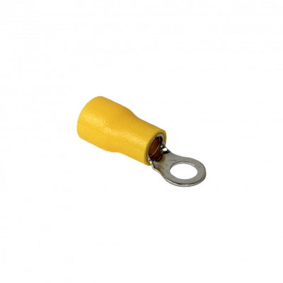 OJO-4360 RV5.4-4 Terminal-Ojal 4,3mm 4-6mm2-Cable 50-piezas Conector Amarillo Aislado PVC