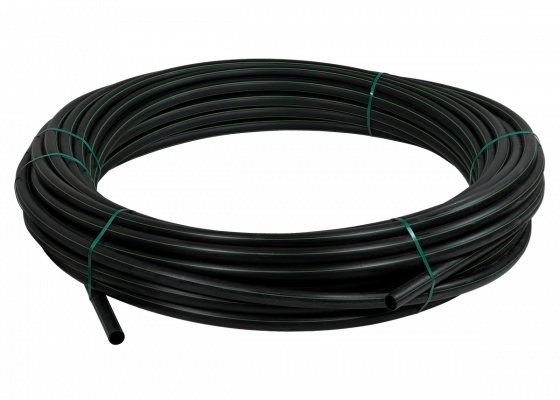 PLAN-5 Fleje Plástico de 50mm de ancho por 2,9mm de espesor Bobina de 100 metros Negro HDPE Polietileno Reciclado