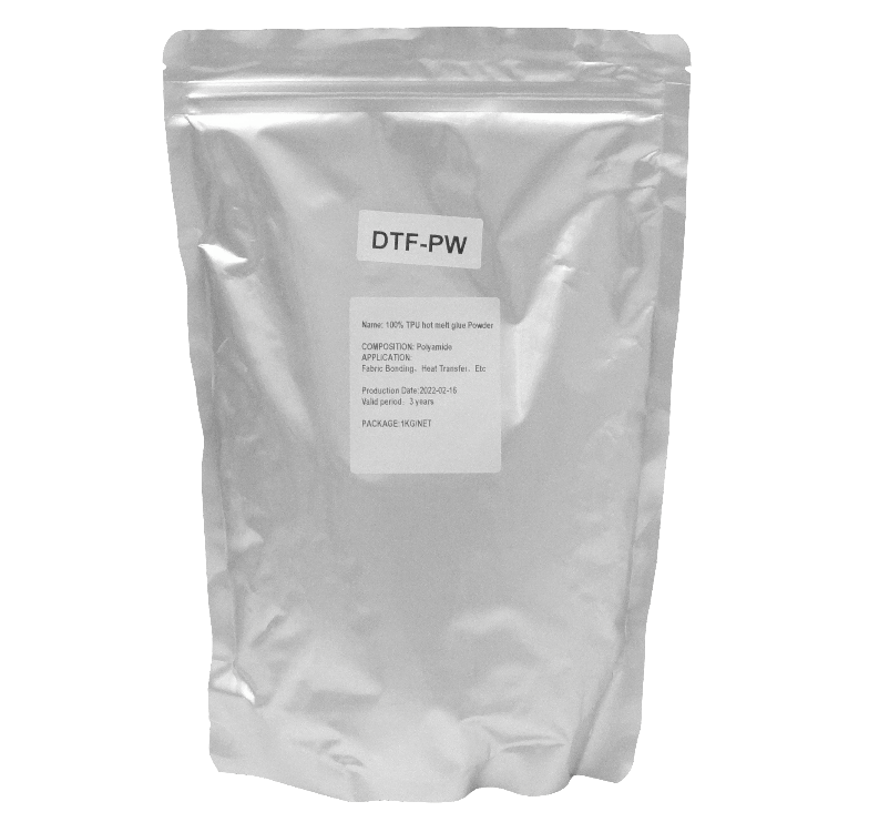 DTF-PW Polvo DTF Blanco 1kg para impresión textil por estampado