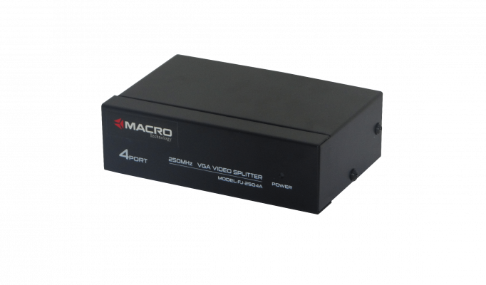 VGA-1X4 Distribuidor de Video 4-VGA-H 1-VGA-H 1920x1440max 5-DB15-H incl-9V
