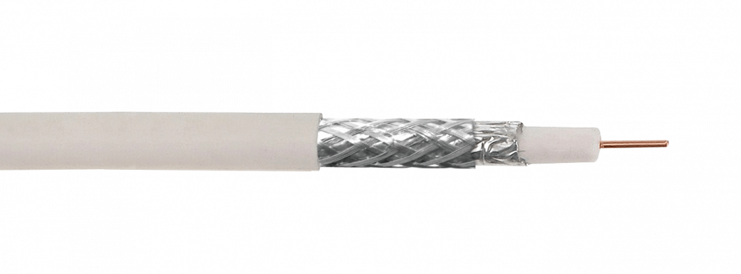CCRG6W RG6 Blanco 305mts Carrete RG-6 Cable Coaxial 75ohm Aleacion-CCS