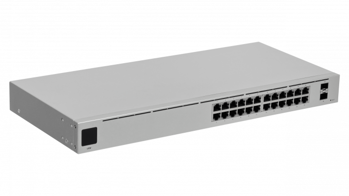 USW-24 UBIQUITI LCD1.3 24-1000 2-SFP RS232 req-UniFi Switch Administrable Bastidor