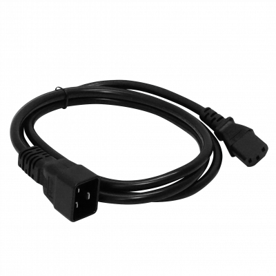 CDMC C13-Hembra-10A C20-Macho-16A Cable de Alimentación 1,5-1,8mt Negro