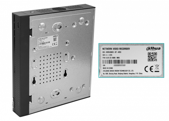 NVR4108 DAHUA NVR 8-Canales 8-Poe 12MP HDMI VGA USB 1xSATA20TB RCA Smart NVR4108HS