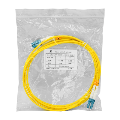JFSLL2 LSZH 2mt LC-LC MonoModo SM Duplex Jumper Cable Fibra 3.0mm 9/125um