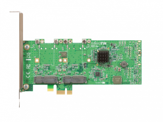 RB14E MIKROTIK TARJETA CONVERTIDORA DE 4 RANURAS MINIPCIE A INTERFAZ PCIe-x1