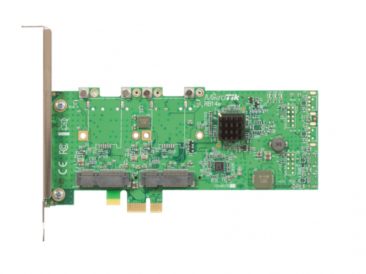 RB14E MIKROTIK TARJETA CONVERTIDORA DE 4 RANURAS MINIPCIE A INTERFAZ PCIe-x1