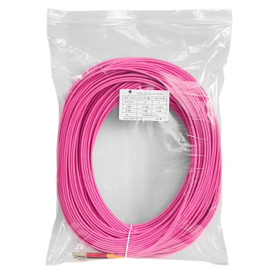 JF4LL50 Cable de fibra óptica dúplex multimodo OM4 LC-LC 50/125µm, diámetro 3mm, cubierta LSZH, 50 metros