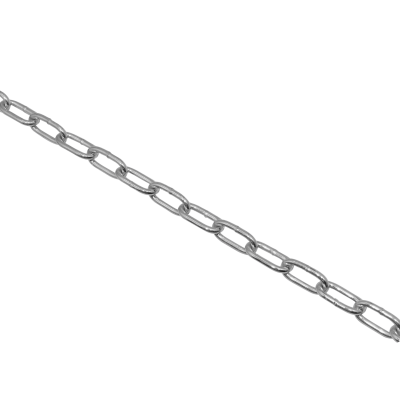 CADE-3 Cadena 3mm por metro Eslabon-26x12mm Cromada