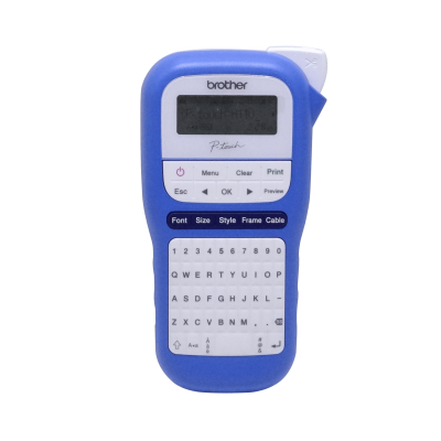 PT-H110BW BROTHER Azul QWERTY Impresora de Etiquetas Rotuladora TZe/3,5-12mm necesita/6-AAA