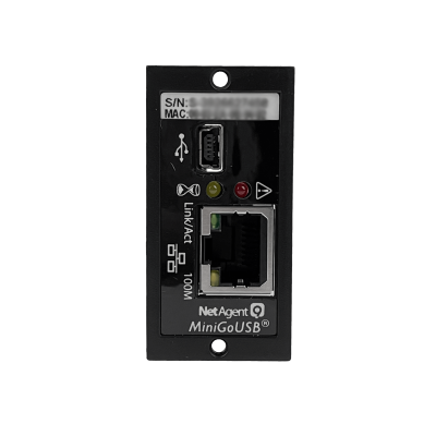 SNMP-13 ENERSAFE Tarjeta de Gestión SNMP Monofásica para ESOLT-E 1-40KVA IP 1-100 USB-Mini