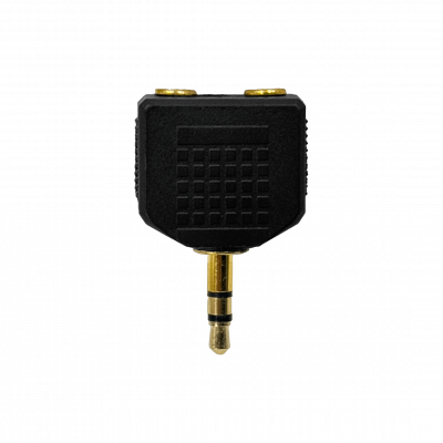 MA-320 MACROTEL Divisor-Audio 2-Conector-3,5mm-Hembra 1-Clavija-3,5mm-Macho ESTÉREO Acoplador Auricular-1/8