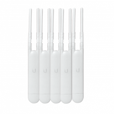 UAP-AC-M-5 UBIQUITI 5-Pack AC1200 Doble Banda 2,4/5GHz 300/867Mbps PoE Pasivo 24V Puerto 1-1000 2 Antenas RPSMA 3/4dBi