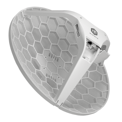 LHG-5-AX MIKROTIK 24dBi Antena Rejilla 5GHz 1-1000 L3 391mm-Diámetro incluye24V