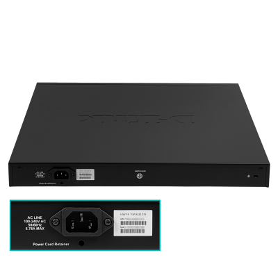 DGS-1210-52P D-LINK 48-1000-PoE+ 4-SFP tot-370W Switch Smart Rack req-Cable-C13