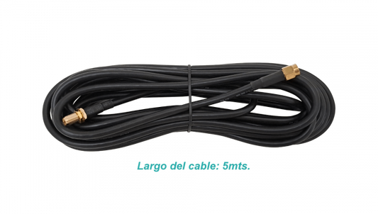RM2RH-5 Cable Coaxial RG58 de 5 metros con Conectores RPSMA-Hembra a RPSMA-Macho Negro 500cm