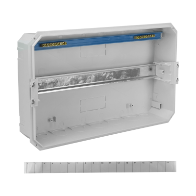 CADIN-18E. LEXO Panel Insertado LSZH 18 Espacios Carril Din IP41 IK08 5396518