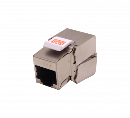 KP5SL LINKMADE Conector Keystone Blindado Cat5e Plata STP FTP F/UTP U/FTP Insertable