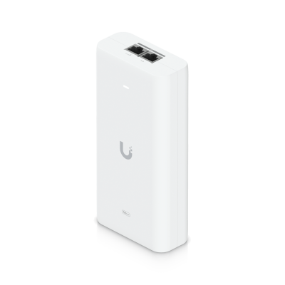 U-POE+++10G UBIQUITI 10Gbps 54VDC 90W Suministrador PoE 1,5A 802.3bt Normativa Certificada