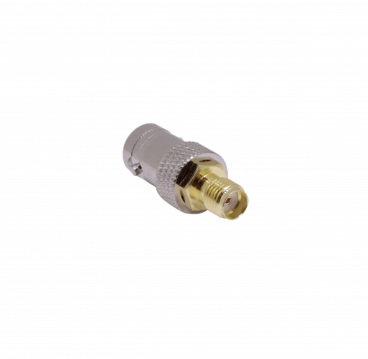 BHSH Adaptador convertidor acoplador BNC hembra a SMA hembra, longitud total 27mm