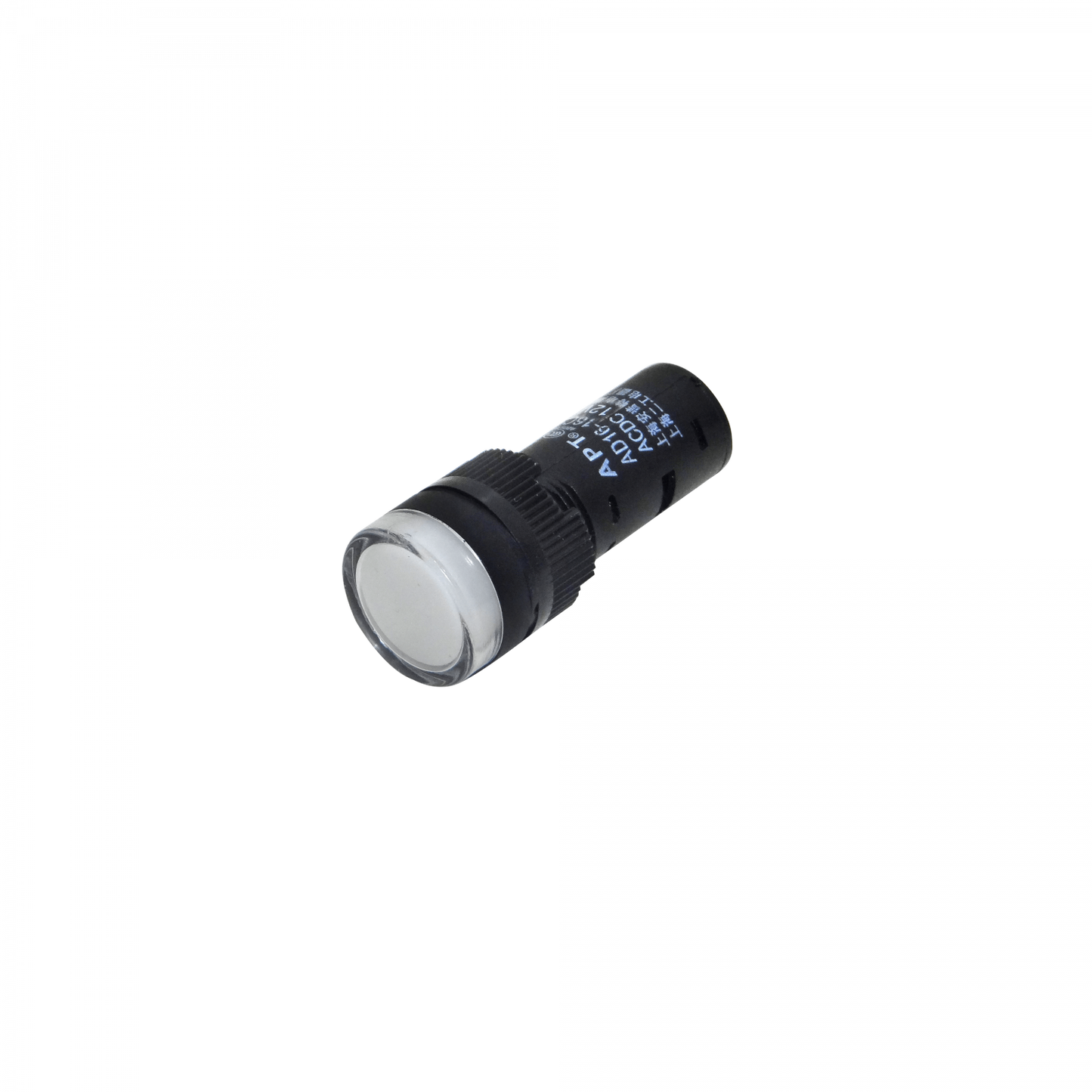 PILOTO-LED-W-12V Blanco Luz Piloto LED 12VDC/AC 15mm-diametro 19mm-cabeza 45mm-altura