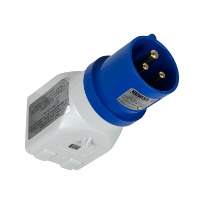 162P GEWISS industrial 1-Clavija Macho 16A 2-Base-H 10A/16A 2P+T IP44 250V