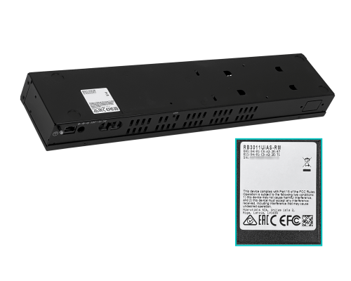 RB3011UIAS-RM MIKROTIK Router 10-1000 1-SFP 1-USB Pantalla LCD Licencia5 1,4GHz-Dual 1GB 1U-Rack 10-30VDC