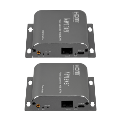 HDMI-FIBRA 20km Extensor de Fibra Óptica para HDMI 1080p FullHD con 1 Entrada y 2 Salidas HDMI Incluye Fuente de 5Vdc