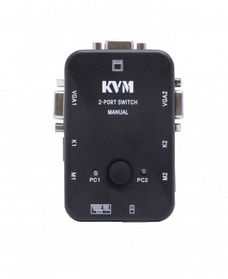KVM-K02S KVM 2-Puertos-PS2-VGA necesita-Cables no-necesita-Fuente-Alimentación
