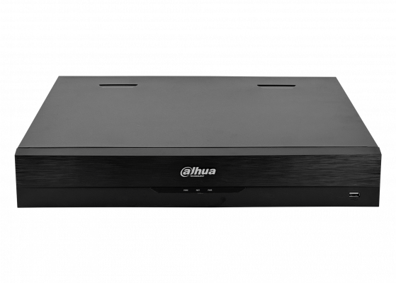 5432. DAHUA Grabador digital red 32-puertos IP 16-PoE resolución 32MP 2-salidas HDMI 2-salidas VGA puertos USB RS232 4xSATA capacidad 20TB tecnología WizSense