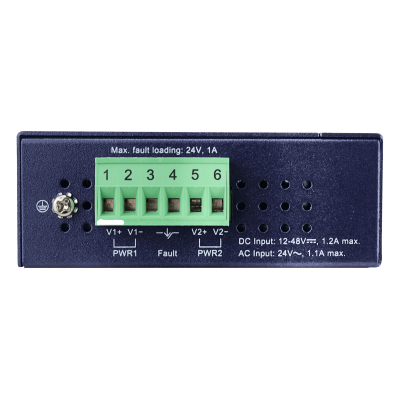 IGS-501T PLANET 5 Puertos 1000BASE-T IP30 Conmutador Industrial Carril DIN Gigabit Alimentación Requerida 12 a 48 VCC