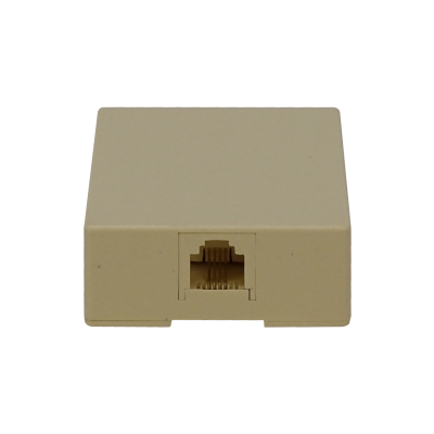 RST-11 Roseta de Superficie Blanca para Teléfono RJ11/RJ14 6P4C