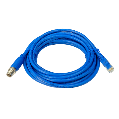 CPX6A-5T TRIPPLITE Cable Industrial Exterior 5 metros Conector M12 hacia RJ45-UTP Categoría 6 Velocidad 1G Certificación IP68