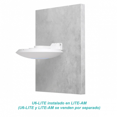 LITE-AM UBIQUITI Anclaje de Pared para Puntos de Acceso U6+/U6-Lite, UAP-nanoHD, UAP-AC-Lite, Modelo UACC-Lite-AP-AM