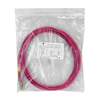 JF4LL3 LSZH 3 metros LC-LC OM4 Multimodo MM Dúplex Cable de Fibra Óptica 50/125µm 3,0mm