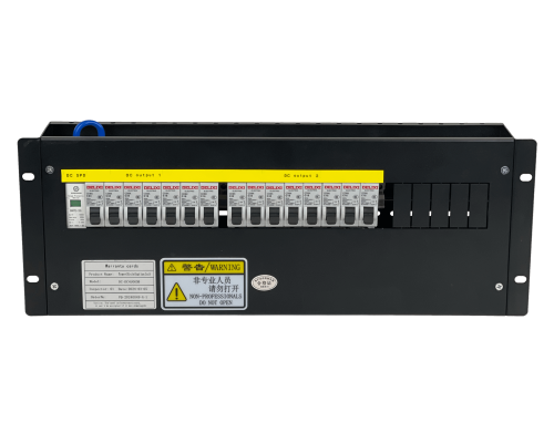 DC-DC4U063B. Convertidor 32A Sistema de Conmutación Manual CC 7 salidas-CC 8 salidas-CC formato Rack 4U