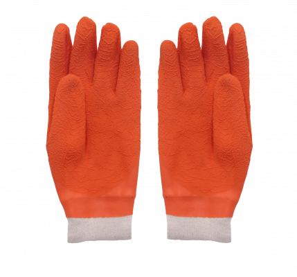 GUANTES-319 HARPON Naranja Par Guante Látex Multiuso Resistente-Corte Vidrio Madera 9-9,5
