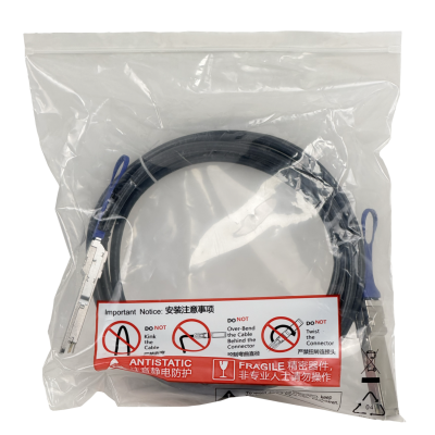 XQ+DA0003 MIKROTIK 3mt QSFP28-100G Cable Directo Backbone DAC Cobre 30AWG PVC