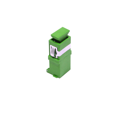 TASCA Adaptador simplex SM SC/SC APC verde con autotapa para cabecera CL