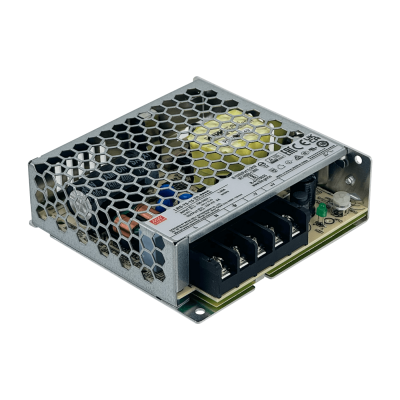 LRS-75-15 MEANWELL Fuente de Alimentación de Marco Abierto 75W, Salida 15V 5A, Entrada 100-240VAC, Voltaje Ajustable