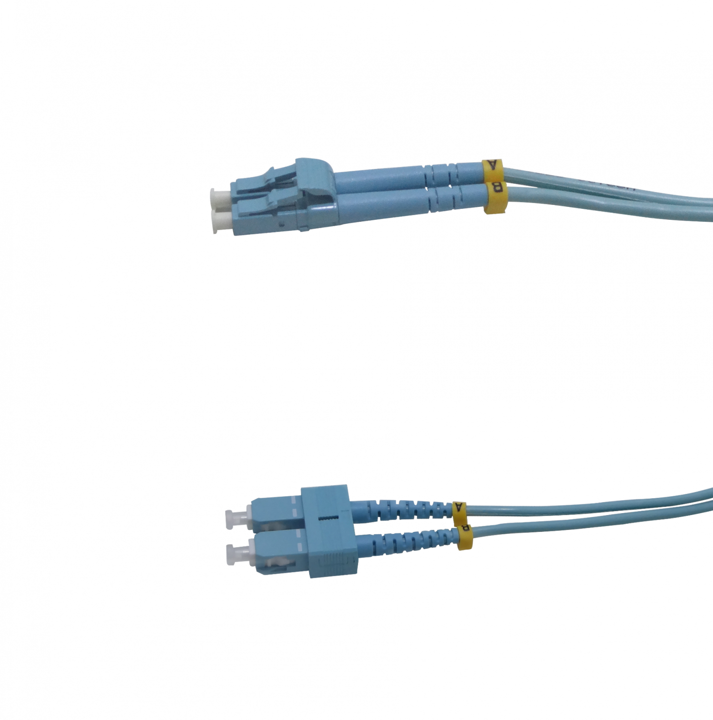 JF3LC15 Cable de fibra óptica dúplex multimodo OM3 LC-SC de 15 metros, 50/125 µm, 3.0 mm, cubierta LSZH